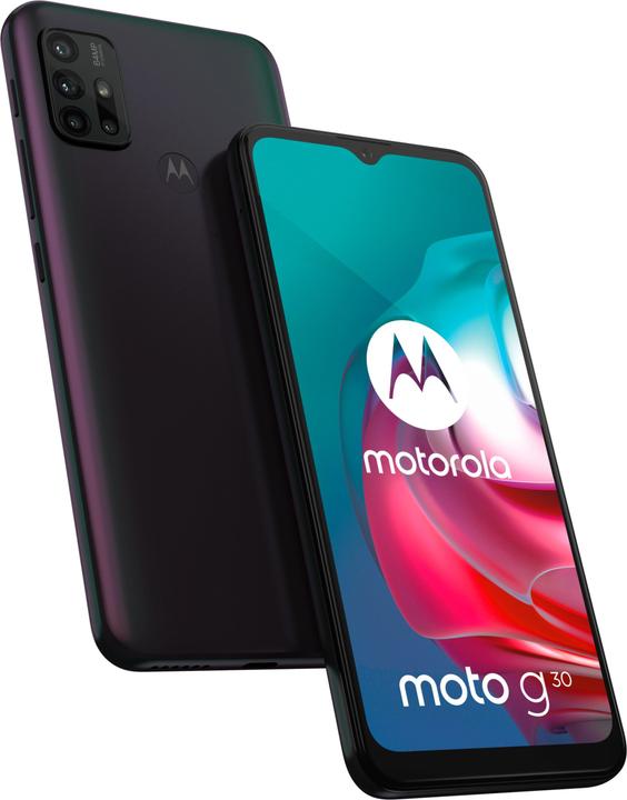 Produktbild Motorola Moto G30 (128 GB, Dark Pearl, Black, 6.50", Dual SIM, 4G)