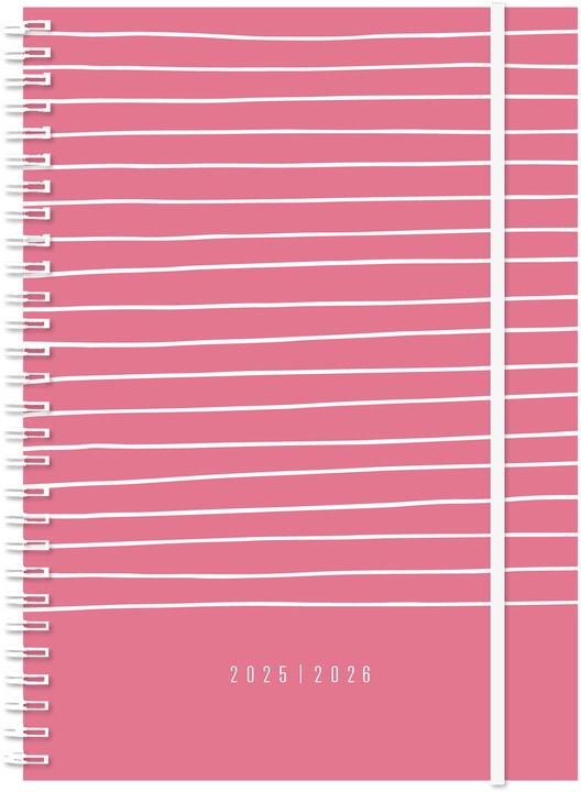 Actual product image Simplex Schüleragenda Joy 25/26 500416.26 1W/2S 17M sakura ML 14.8x21cm (14.8 x 21 cm, German)
