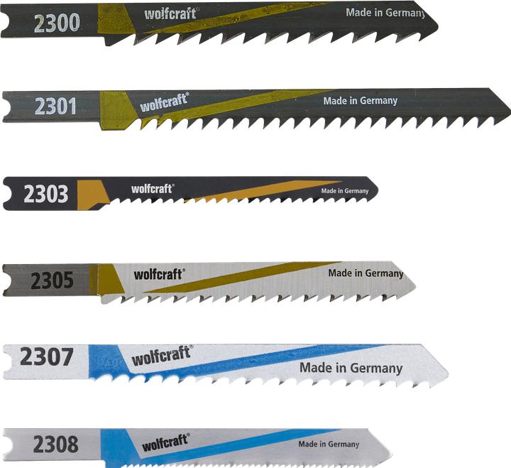 Produktbild wolfcraft 1 Stichsägeblätter-Set 10-tlg. U-Schaft