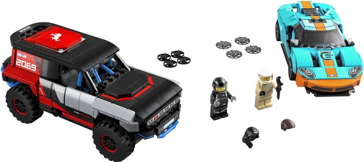 Actual product image LEGO Ford GT Heritage Edition and Bronco R (76905, LEGO Speed Champions)