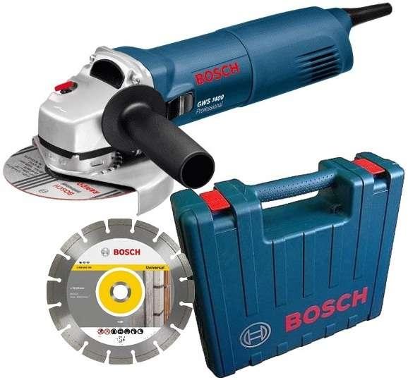 Produktbild Bosch Professional Winkelschleifer GWS 1400 und 1 x Diamanttrennscheibe in Handwerkerkoffer