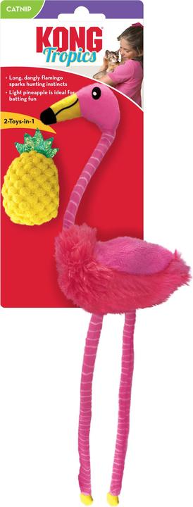 Produktbild KONG Tropics Flamingo 2-Pack (Plüschspielzeug Katze)