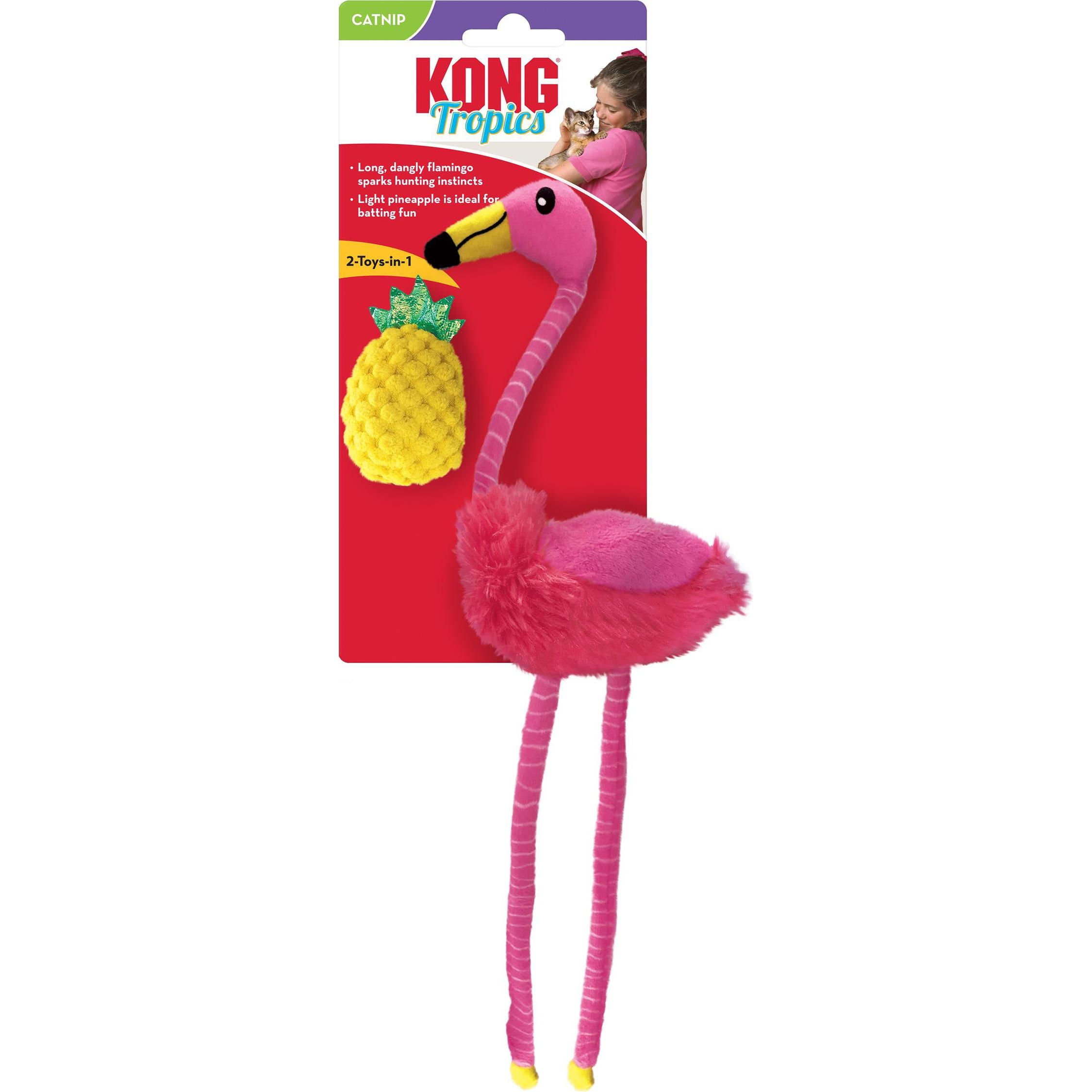 Thumbnail - KONG Tropics Flamingo 2-Pack (Plüschspielzeug), Katzenspielzeug