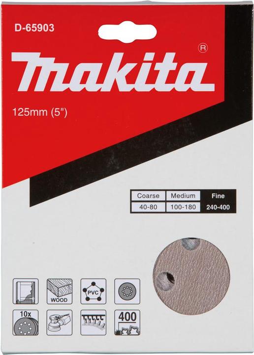 Produktbild Makita Schleifpap. Kl. 125mm K400(10) (400)