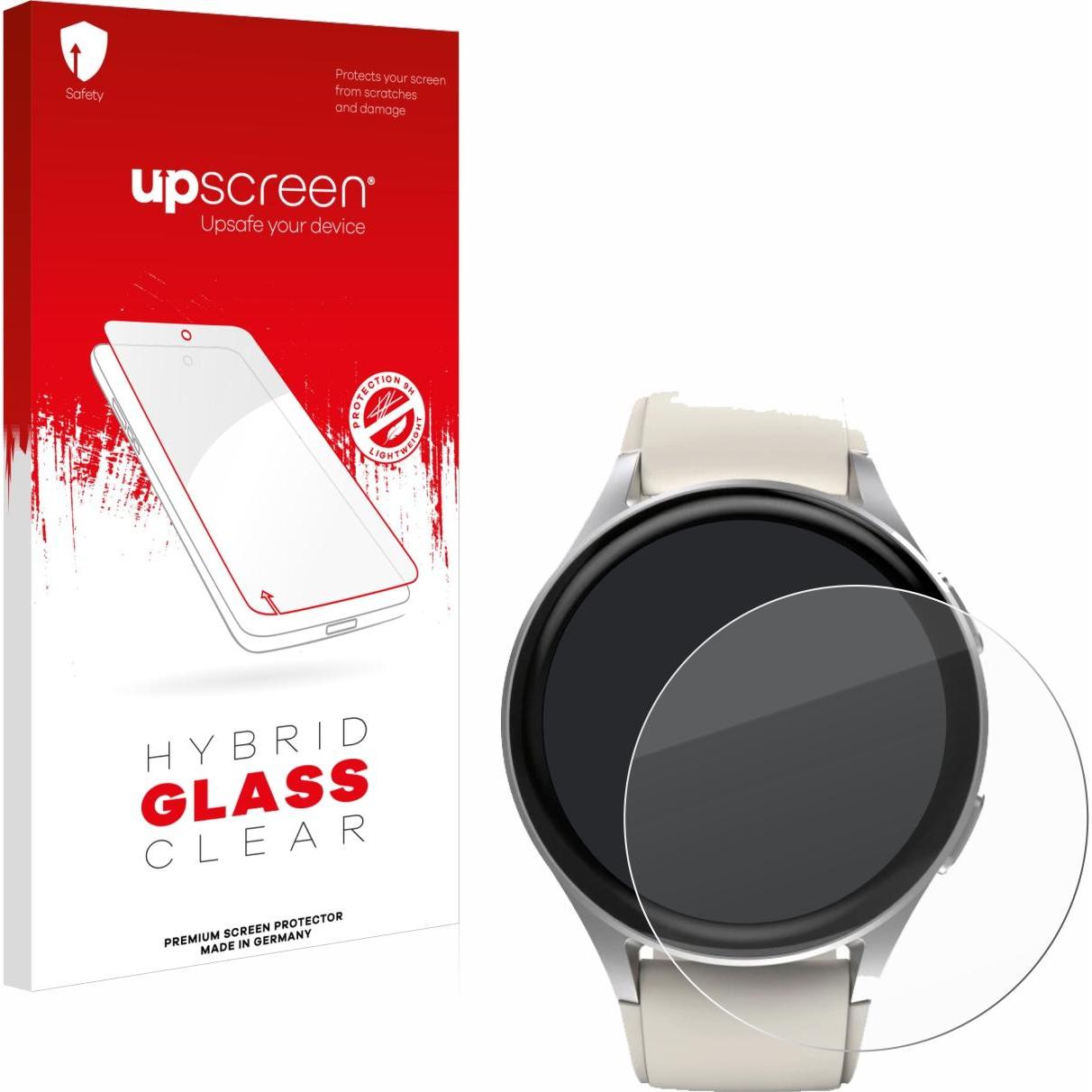 upscreen Scratch Shield Panzerglasfolie, Smartwatch Schutzfolie, Transparent