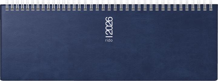 Rido Tischkalender 2026 quer dunkelblau (Couverture rigide, Allemand)