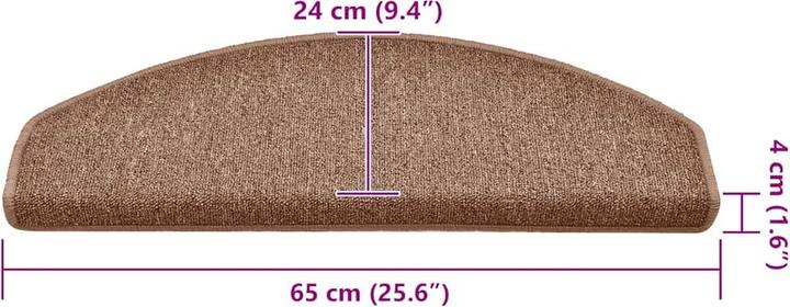 Immagine prodotto vidaXL Treppenmatte (65 x 24 cm)