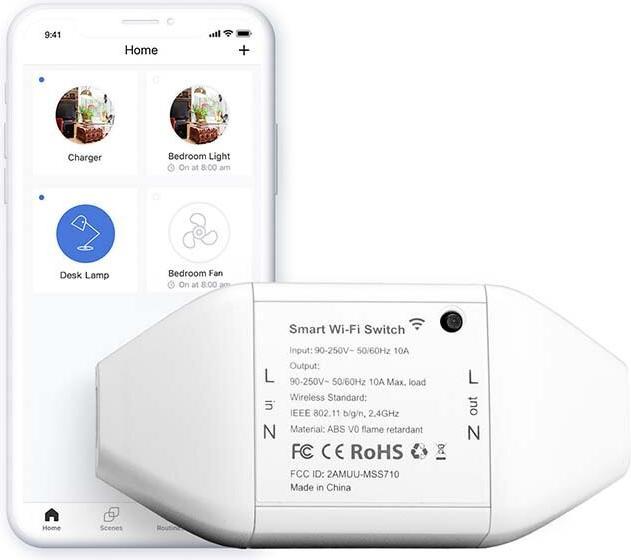Actual product image Meross Smart Wi-Fi Switch (Switch actuator)
