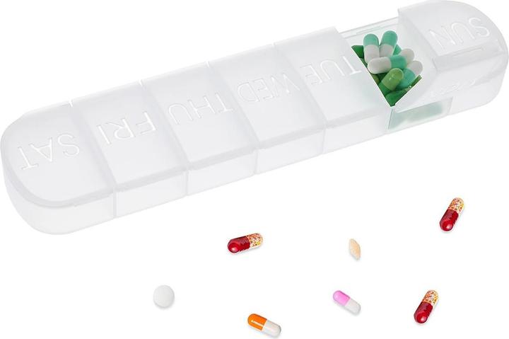 Immagine prodotto Cbx Tablettenbox 7 Tage, Pillendose für eine Woche mit grosser Kapazität, handliche Medikamentenbox