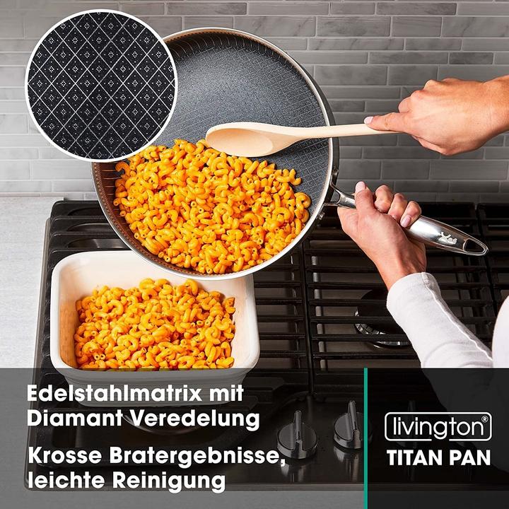 Produktbild Livington Titan Pan (24 cm, Bratpfanne, Edelstahl, Aluminium)