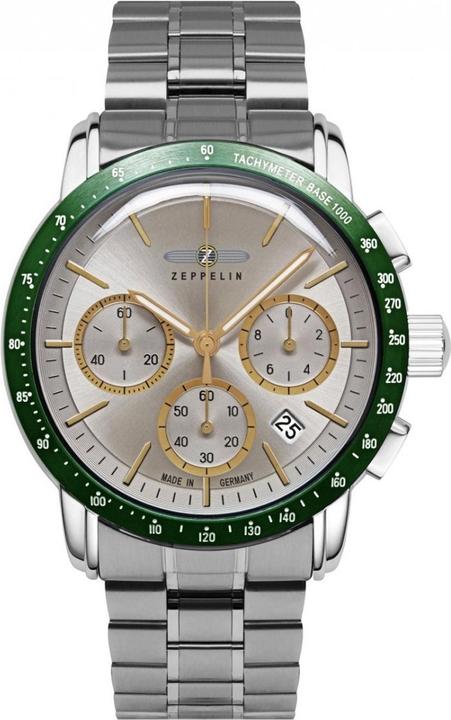 Actual product image Zeppelin New York 8878MB5 quartz watch 42mm (Chronograph, 42 mm)