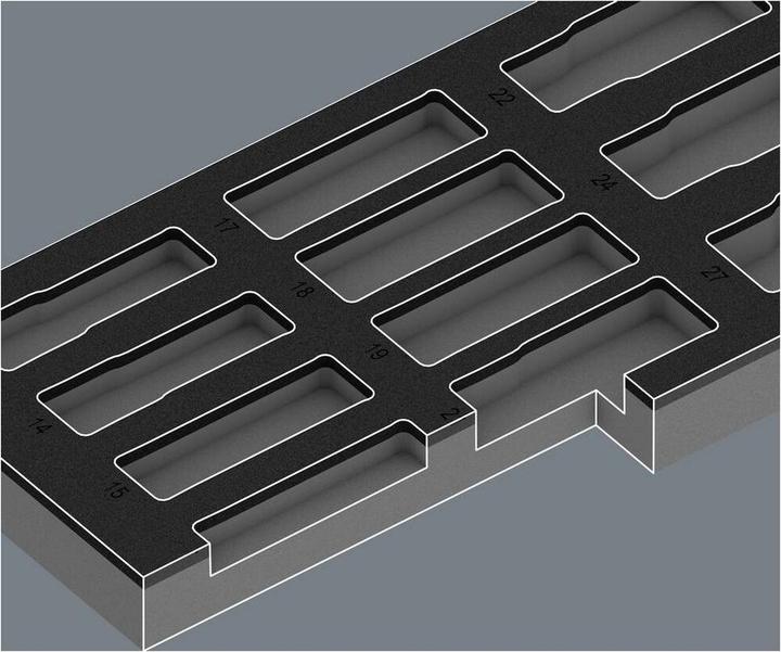 Actual product image Wera Foam insert 8790 C Impactor Deep Set 1 9725