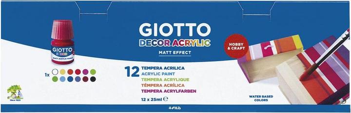 Actual product image Giotto DECOR Acrylic 12x25 ml (Multicoloured, 25 ml)