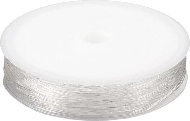 Fil Perlon Transparent 0,35mm - Résistant 5kg, 50m, Idéal Pour Accrocher Décorations, Bijoux, Bricolage Invisible