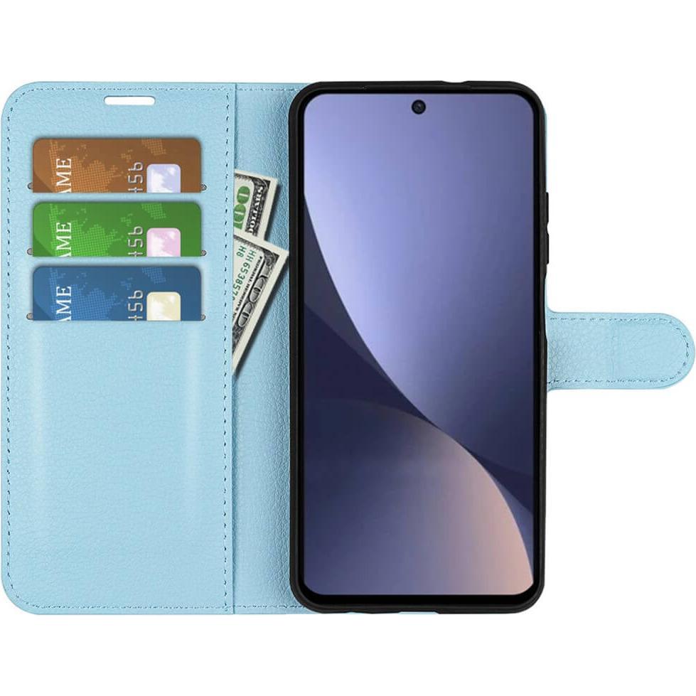 Thumbnail - Cover-Discount Xiaomi 13 - Leder Etui Hülle blau (Xiaomi 13), Smartphone Hülle, Blau