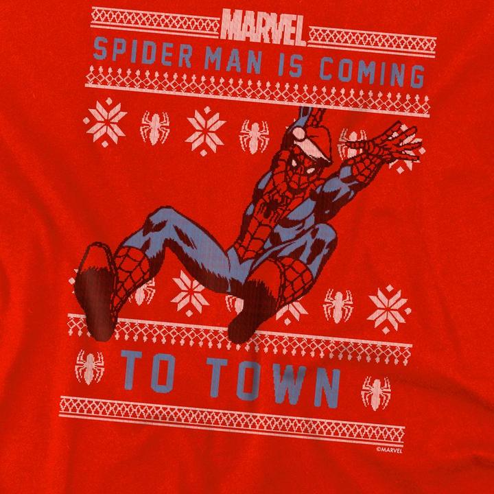 Image du produit Spiderman - Sweat à capuche Noël - Enfant (152, 158)