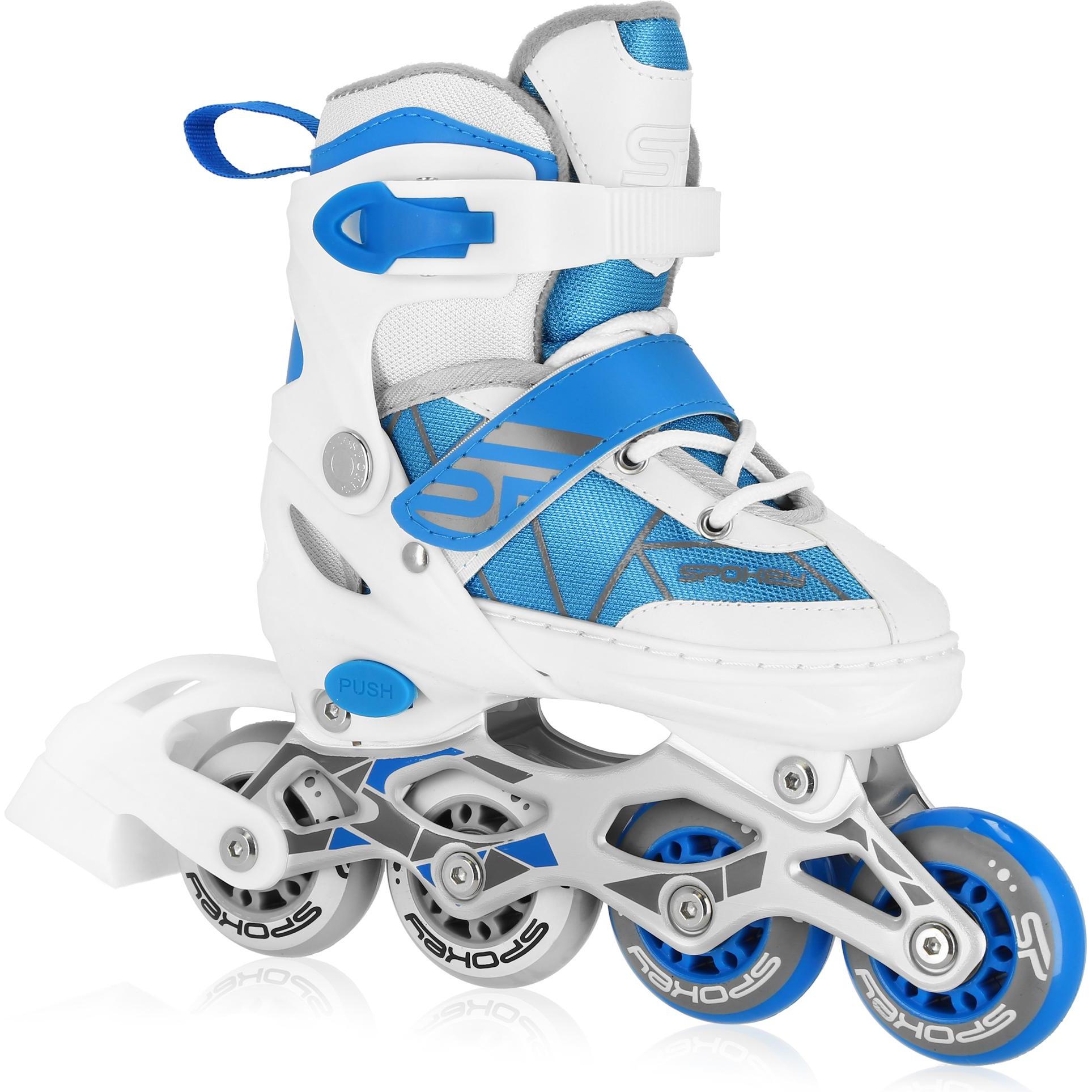 Spokey TONY Verstellbare Rollschuhe für Kinder, Blau (30, 31, 32, 33) (929449)