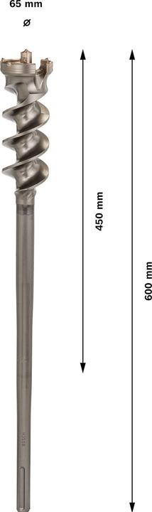 Produktbild Bosch Professional Zubehör PRO SDS max-9 Break Through Bohrer, 65 x 450 x 600 mm (65 mm)