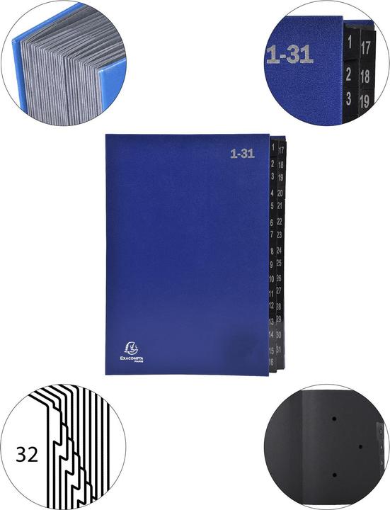 Image du produit Exacompta Fardes de classement avec dos à soufflets (A4, 1 x)