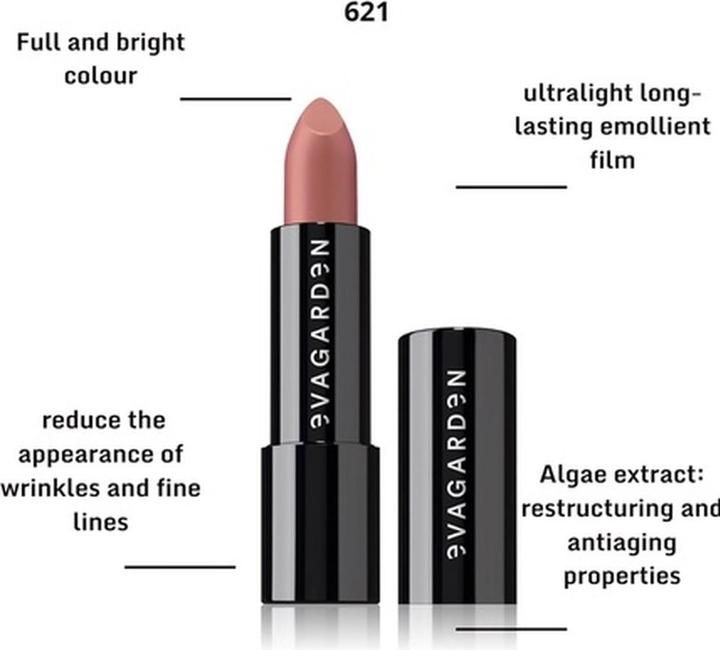 Produktbild Evagarden Enjoy Lipstick 621 Baddie Pink by for Women 0.10 Oz (621 Baddie Pink)