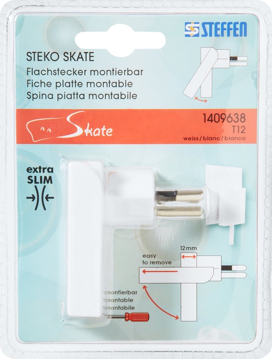 Actual product image Steffen Rotary flat-angle plug (Type 12)