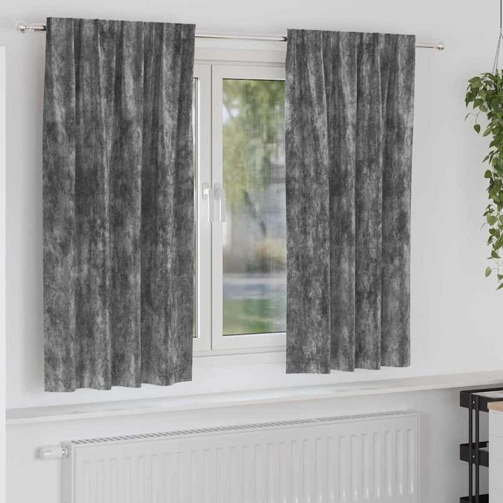 Produktbild VidaXL Graue Vorhänge (175 x 140 cm)