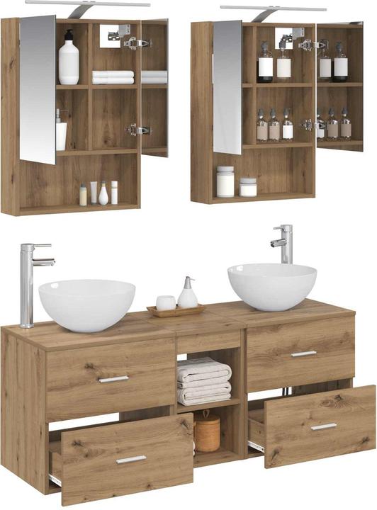 Produktbild vidaXL Badezimmerspiegel-Set (14.50 x 70 cm)