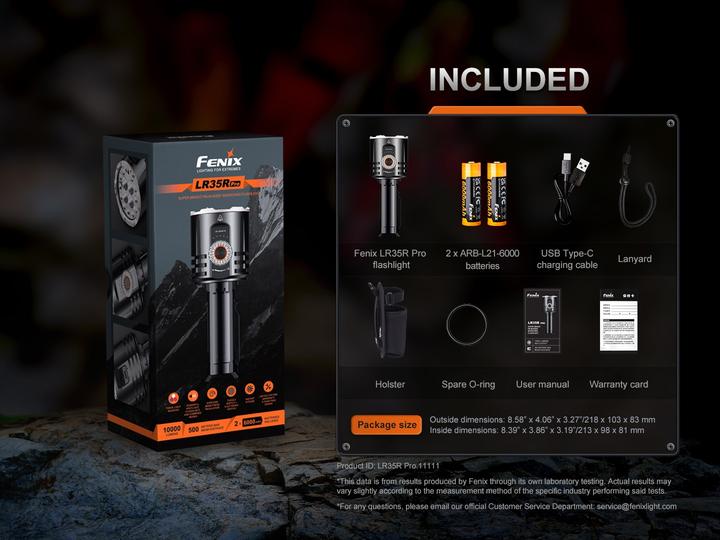 Actual product image Fenix LR35R Pro (14 cm, 10000 lm)