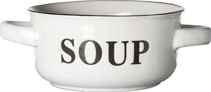 Immagine prodotto Cosy&Trendy Zuppiera "SOUP" bianca, 47cl, 13,5x6,5 cm (13.50 cm, 0.47 l, 1 x)