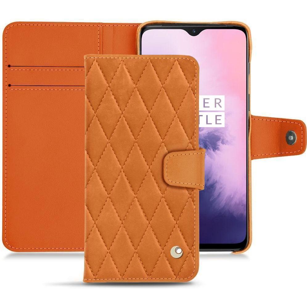 Thumbnail - Noreve Lederschutzhülle Wallet (OnePlus 7), Smartphone Hülle, Orange