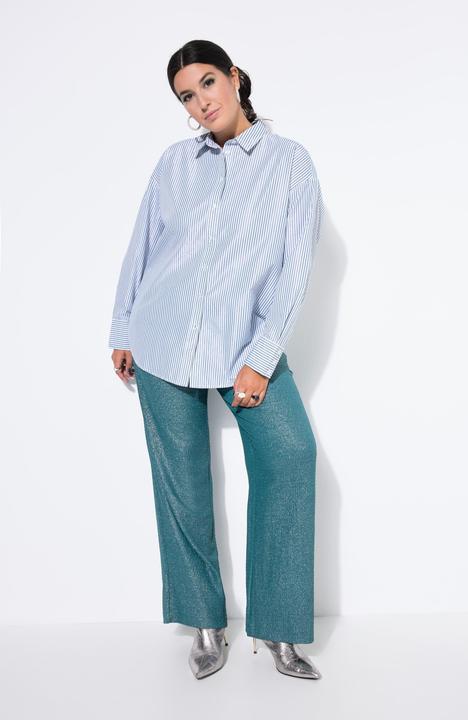 Immagine prodotto Studio Untold Camicia dal taglio oversize con righe glitterate (60)