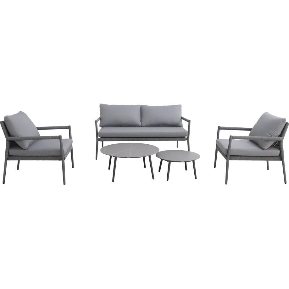 Royal Garden, Gartenlounge, Ropero Sofa set mattgrau