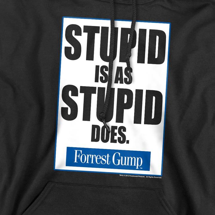 Produktbild Forrest Gump Stupid Is Kapuzenpullover (S)