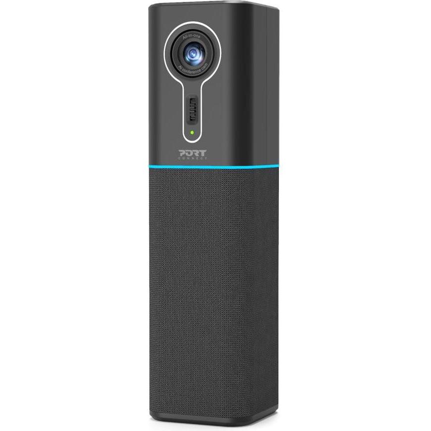 Port Designs Port All-in-one DESKTOP CONFERENCE TOWER 2K, Konferenzgerät, Schwarz