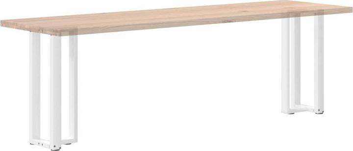 Actual product image VidaXL Bar table legs T-shape 2 pcs. White 60x35x(91-92) cm steel table leg