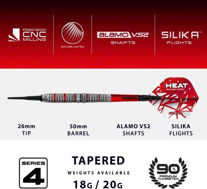 Immagine prodotto Harrows Damon Heta Series 4 Softtip 20g (20 g)