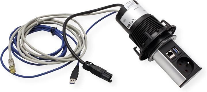 Actual product image Bachmann ELEVATOR 1xUTE 1xUSB 928.00901xCAT6A 0.5m GST18 aluminium profile (1x, CEE 7/3, CEE 7/5, 0.50 m)