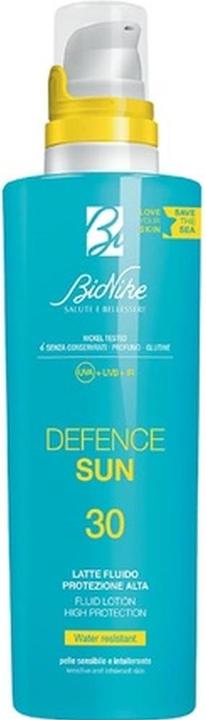 Produktbild BioNike Defence Sun Sun Lotion Eco Friendly SPF 30 für empfindliche und unverträgliche Haut 200ml (Sonnenlotion, SPF 30, 200 ml, 0.20 g)