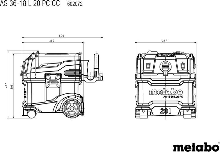 Produktbild Metabo AS 36-18 L 20 PC-CC