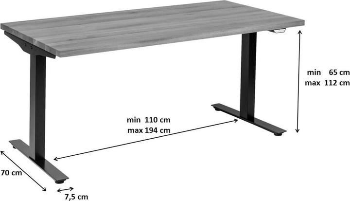 Image du produit Kare Design Piètement de table Tavola Office noir