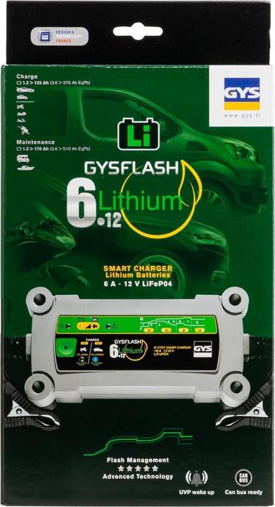 Produktbild GYS Gysflash 6.12 029729 Automatikladegerät 12 V 6 A