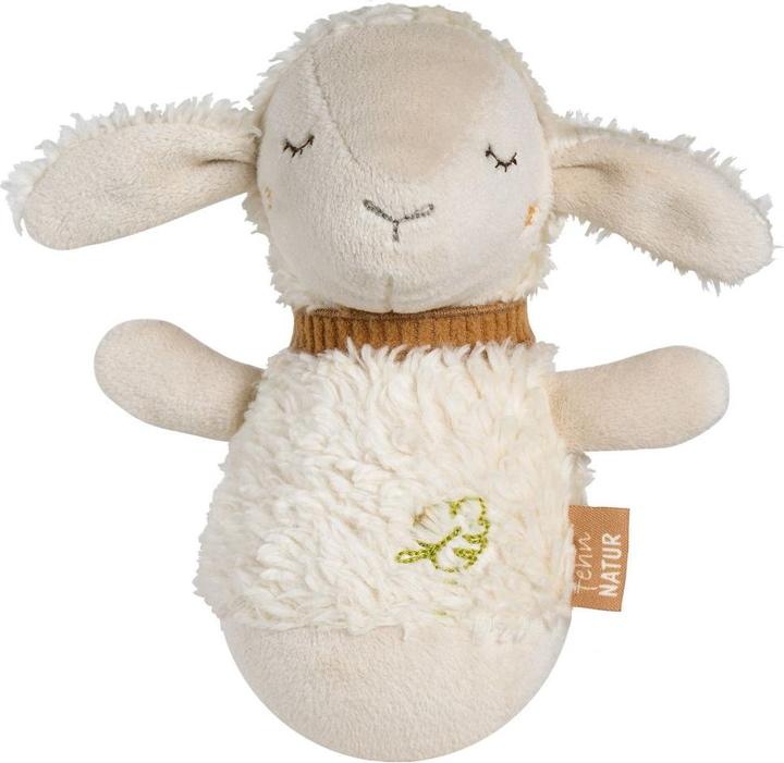 Image du produit Fehn Rasseln & Greiflinge Steh-auf-Figur NATUR - Schaf