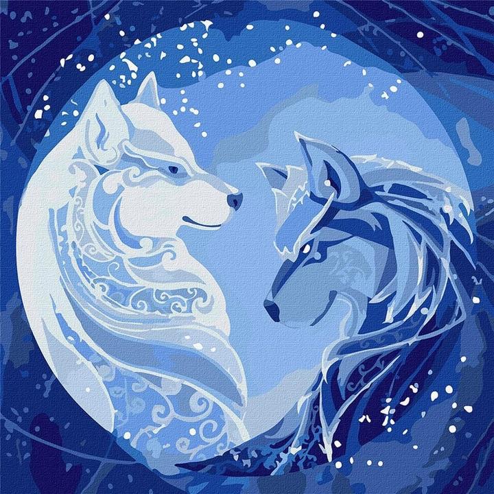 Image du produit Ideyka Peinture par numéros - Constellation du Loup 50x50cm