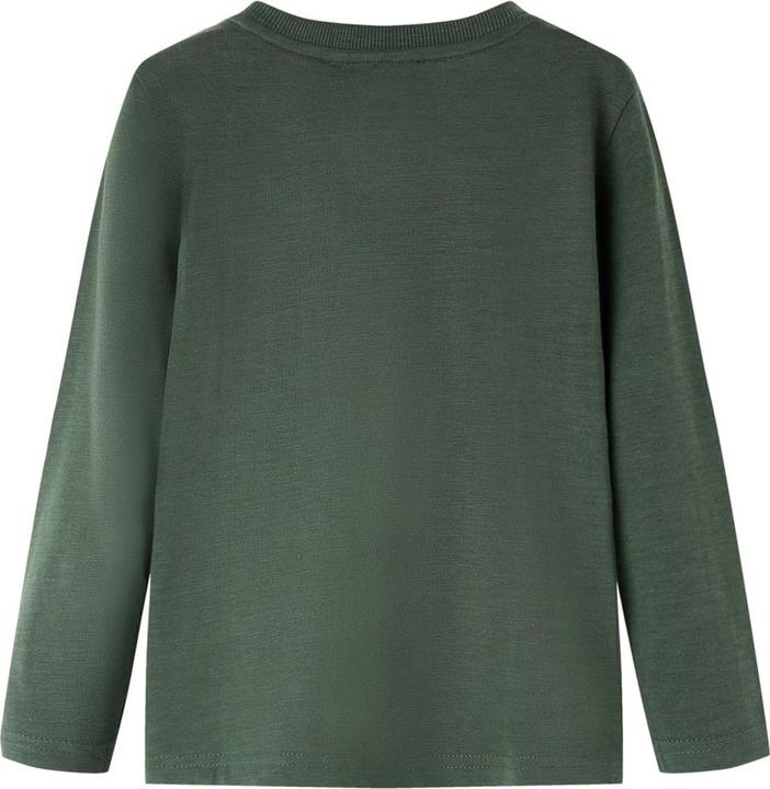 Produktbild vidaXL Kinder-Langarmshirt Dunkelgrün 104,Material: 100 (104)
