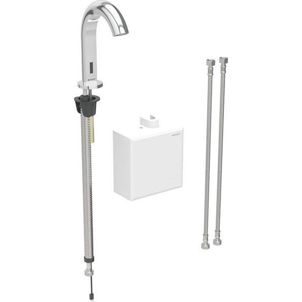 Geberit, Badarmatur, Piave Waschtischarmatur, Ausladung 167mm, Batteriebetrieb, mit Thermostatmischer, mit AP-Fun