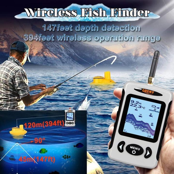 Produktbild Drahtloser Sonar-Fischfinder mit LCD-Tiefenmesser
