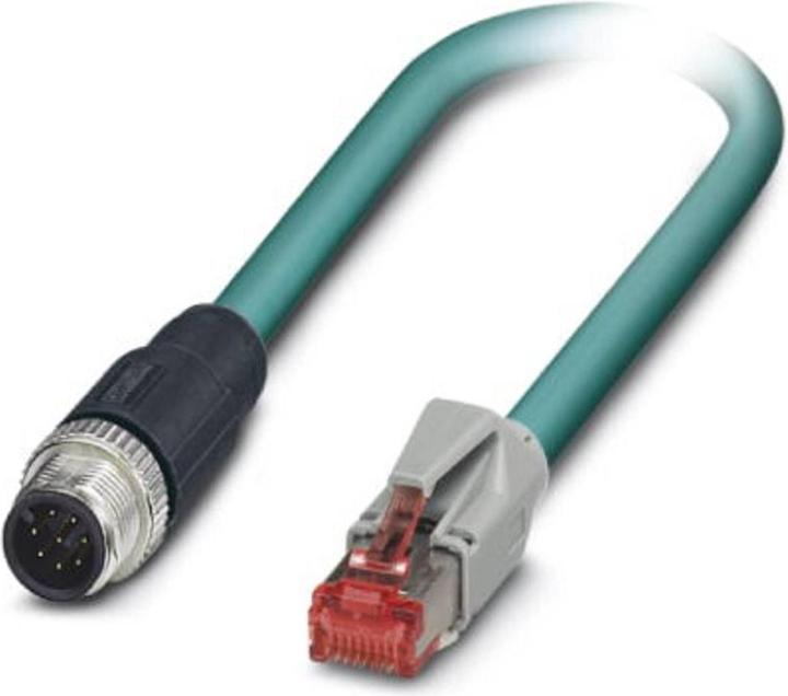 Produktbild Phoenix Contact Cable Ass. M12 8W M to RJ45 M 3m (S/FTP, CAT6a, 3 m)