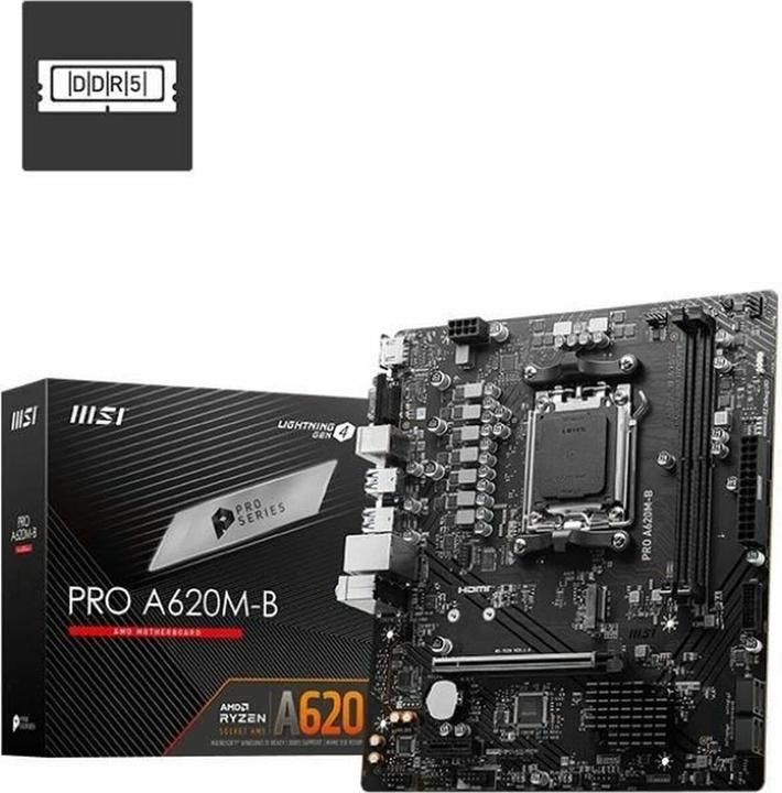 Image du produit MSI PRO A620M-B (AM5, AMD A620, mATX)