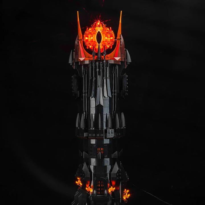Produktbild BrickBling LED Licht Set für LEGO Der Herr der Ringe: Barad-dûr (10333) inkl. Fernbedienung
