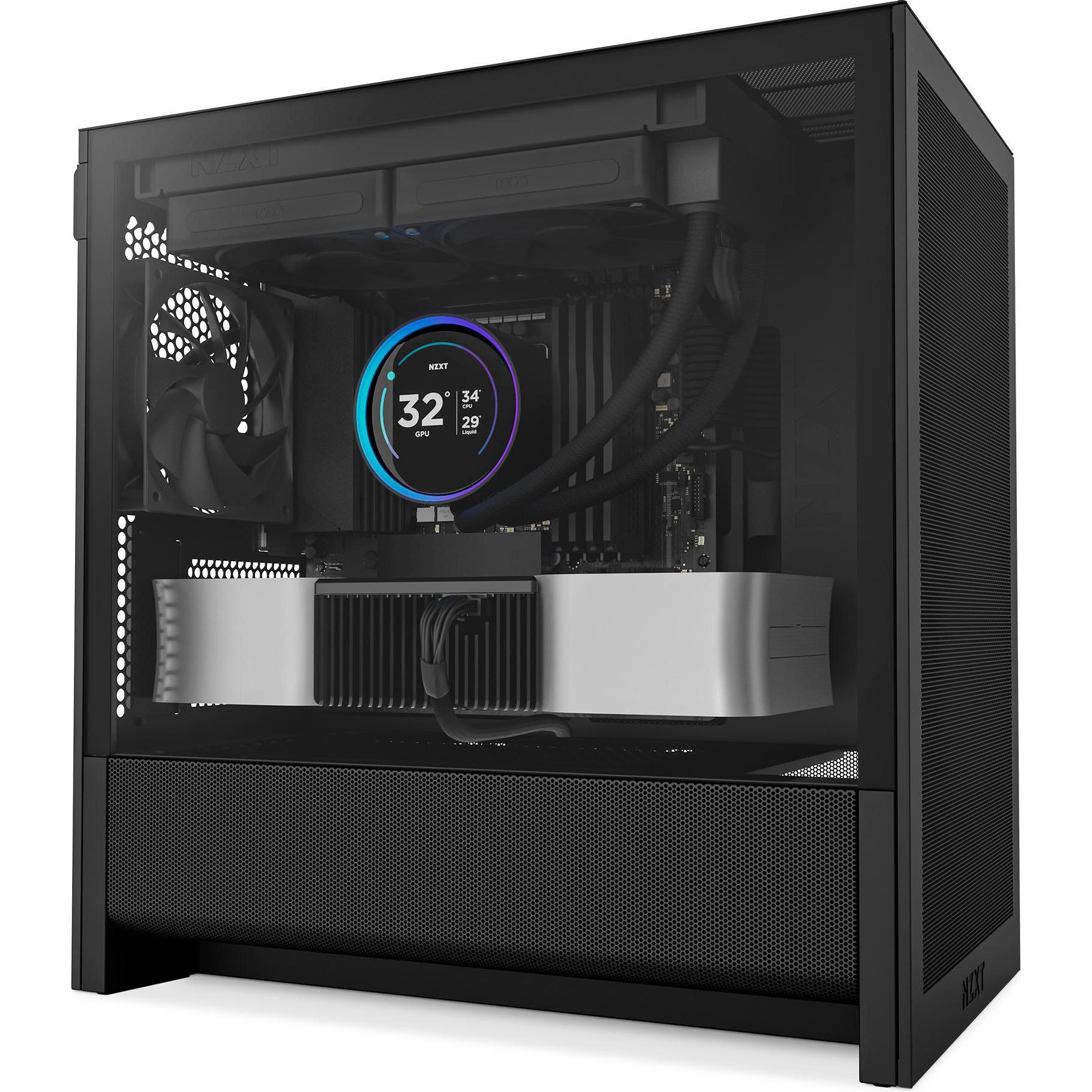 NZXT H3 Flow (Mini-ITX, mATX), PC Gehäuse, Schwarz